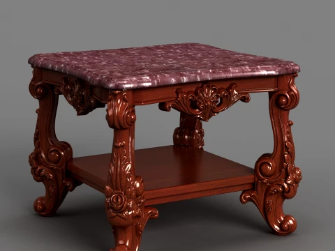 Square table 3Dモデル