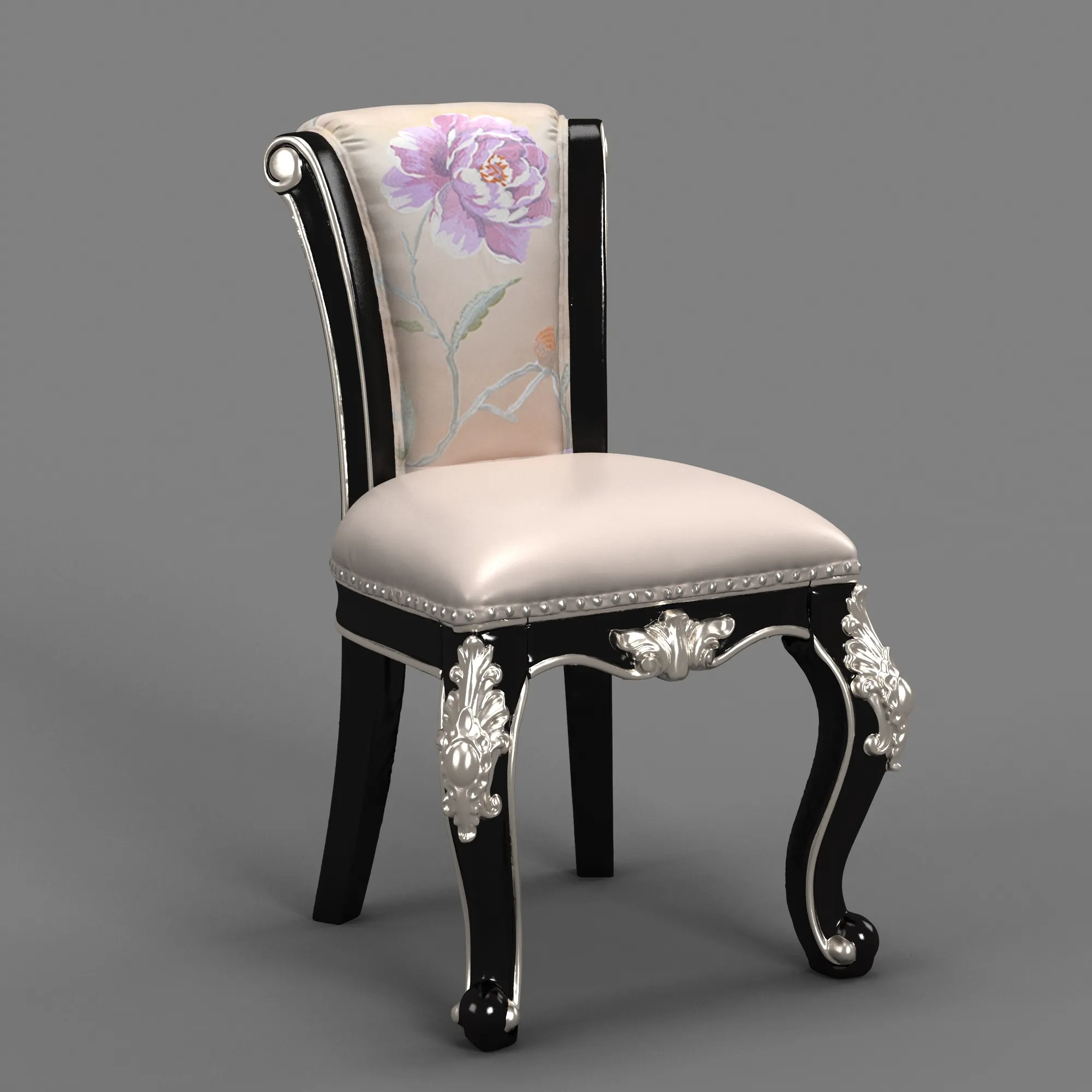 Dressing Stool 3D Model .c4d .max .obj .3ds .fbx .stl .blend 
