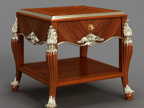 Square table Model 3D