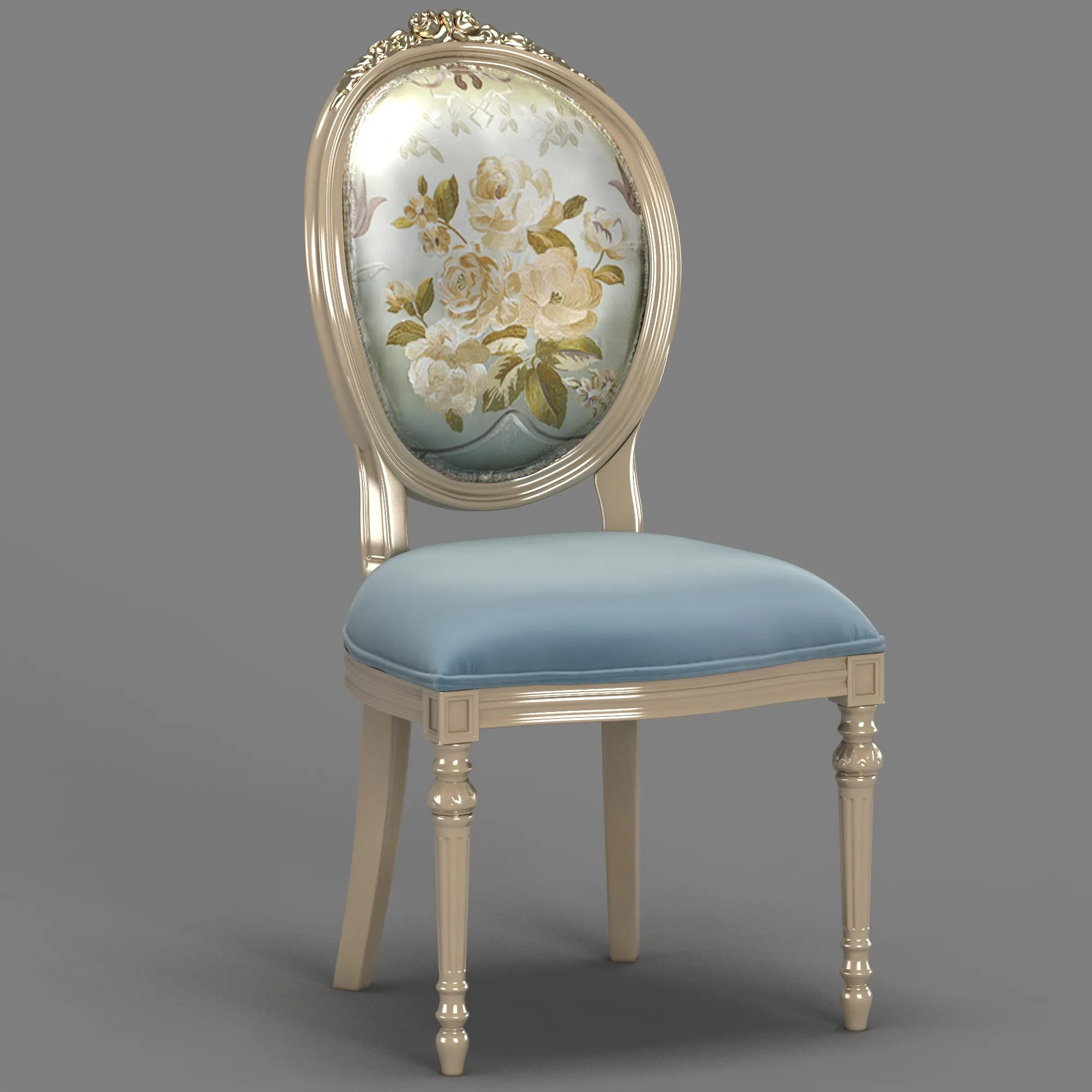 Dining Chair 3D Model .c4d .max .obj .3ds .fbx .stl .blend 