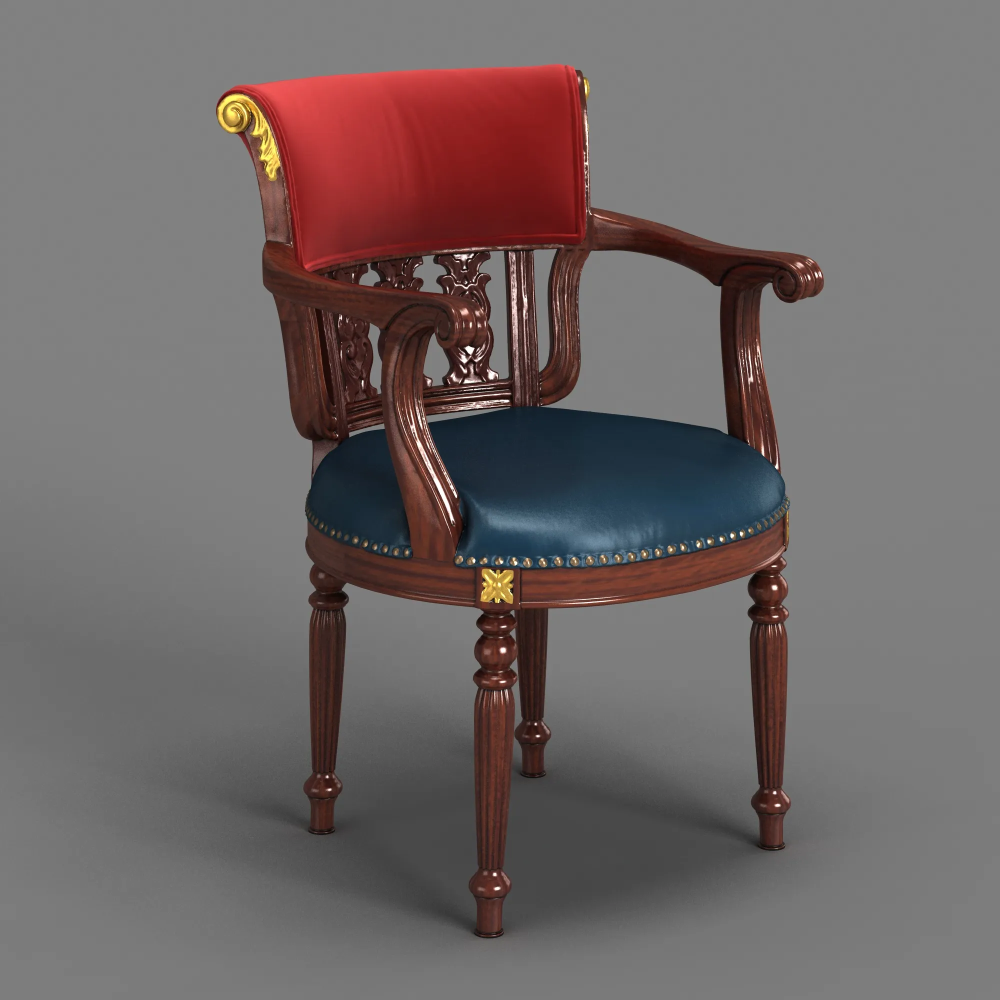 Office chair 3D Модель .c4d .max .obj .3ds .fbx .stl .blend 