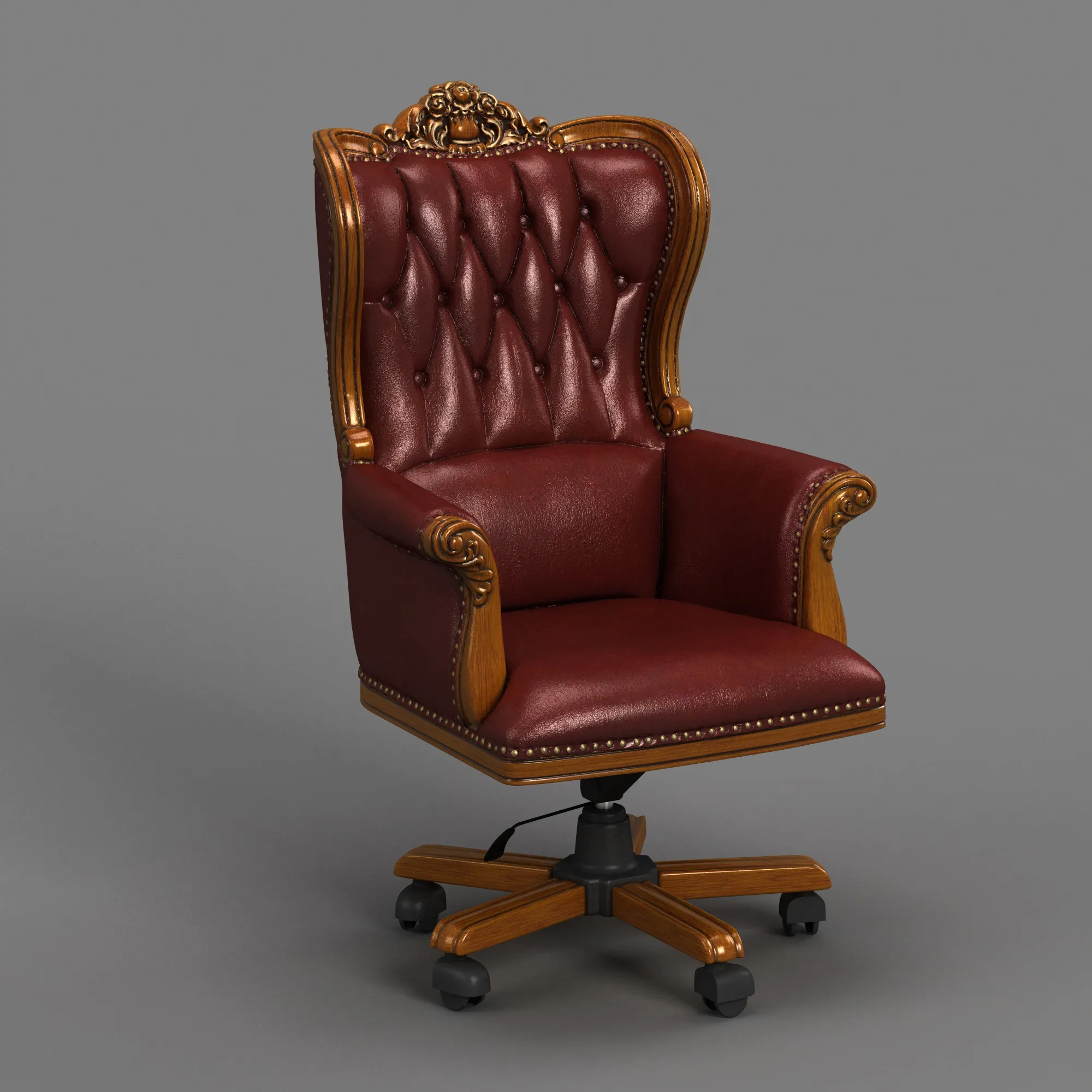 Office chair 3D Model .c4d .max .obj .3ds .fbx .stl .blend 