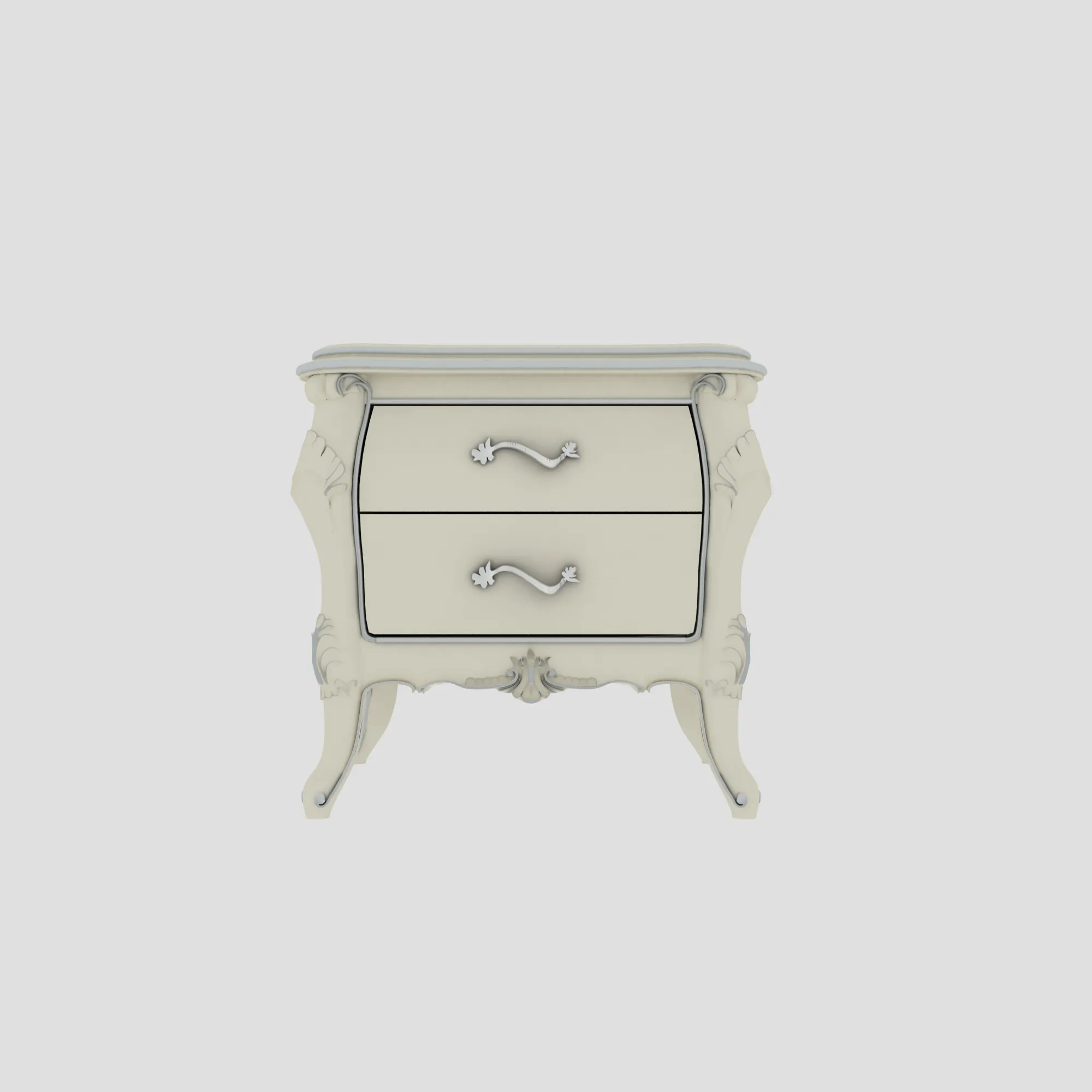 Nightstand 3D Model .c4d .max .obj .3ds .fbx .stl .blend 