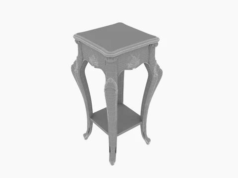 Square Flower Bed 3D Model