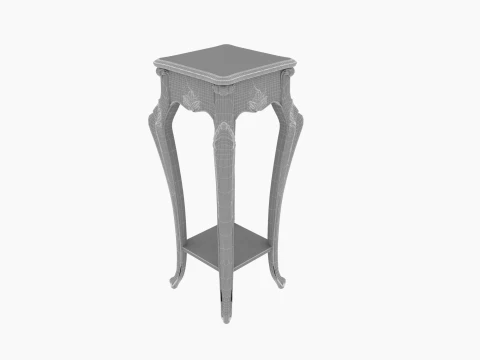 Square Flower Bed 3D Model