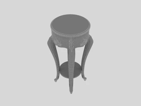 Round Flower Stand 3D Model