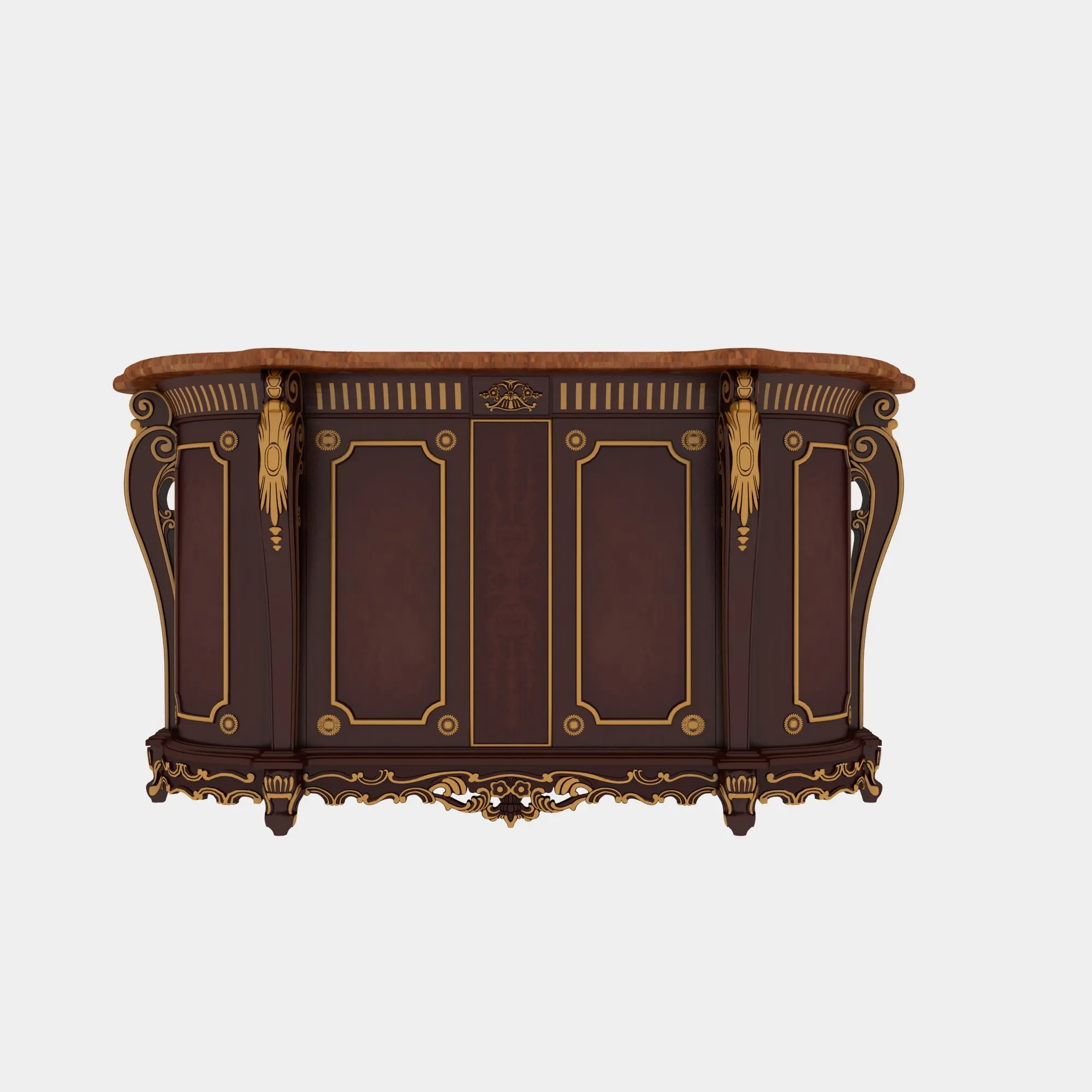 Bar counter 3D Model .c4d .max .obj .3ds .fbx .stl .blend 