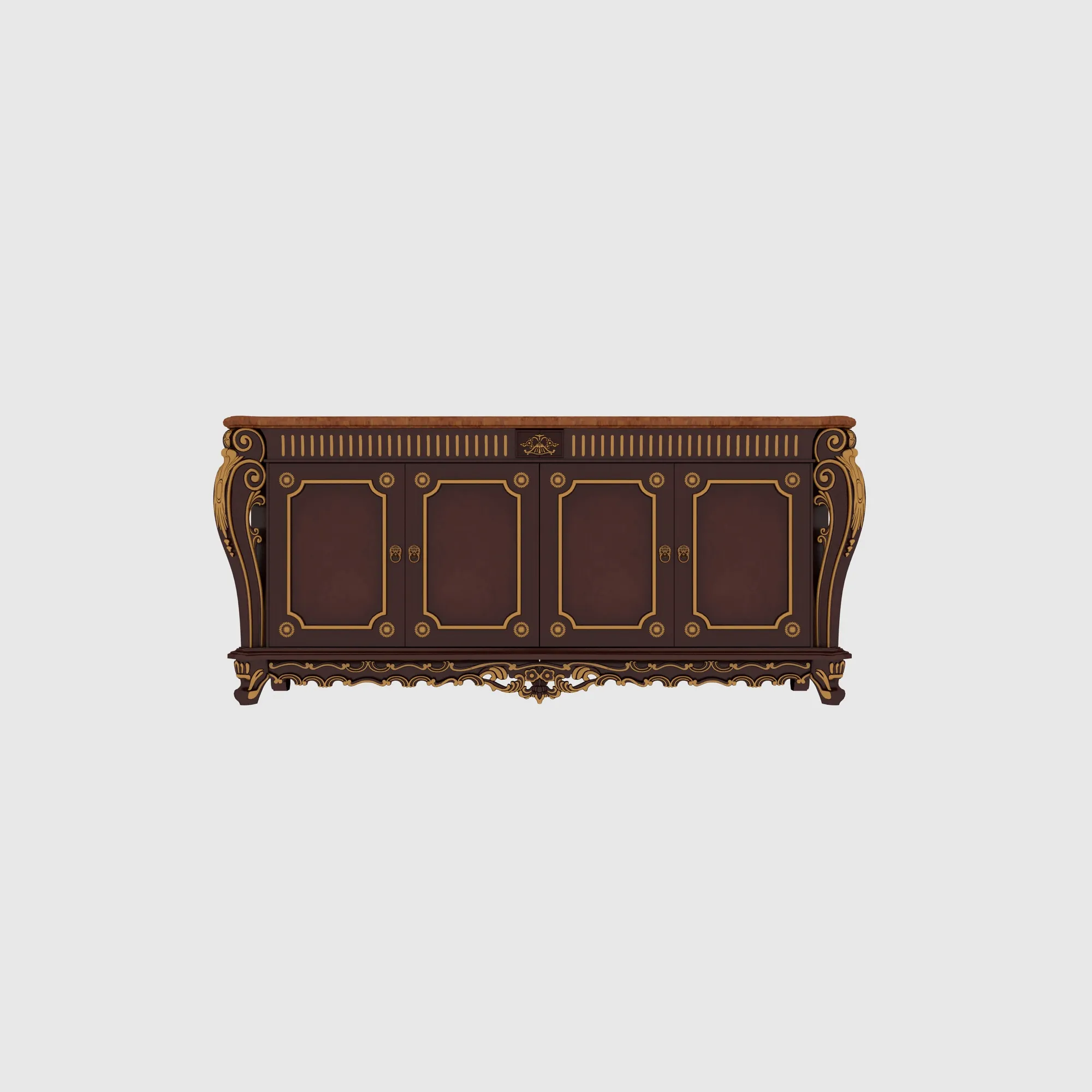 Sideboard 3D Model .c4d .max .obj .3ds .fbx .stl .blend 
