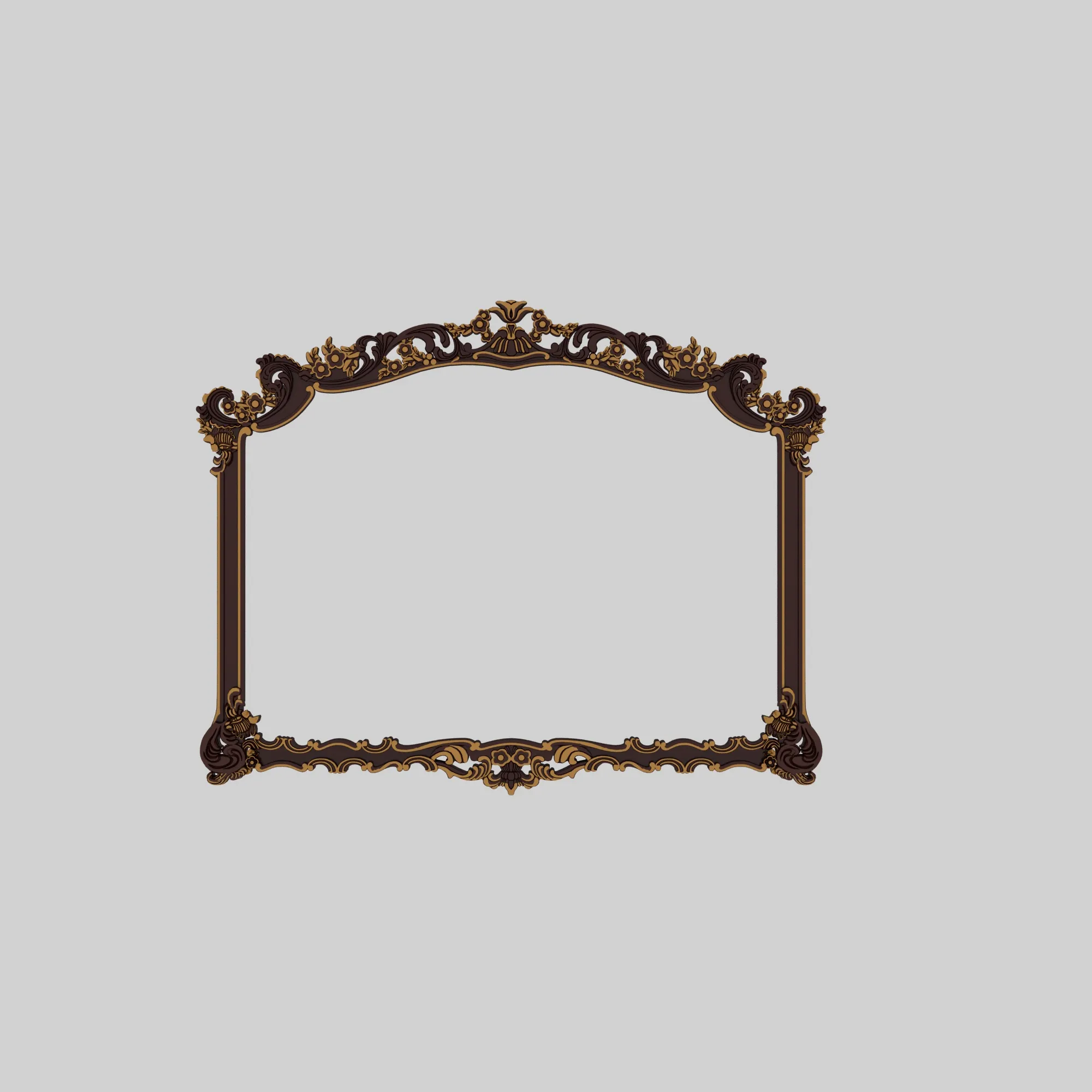 Dining mirror 3D Model .c4d .max .obj .3ds .fbx .stl .blend 