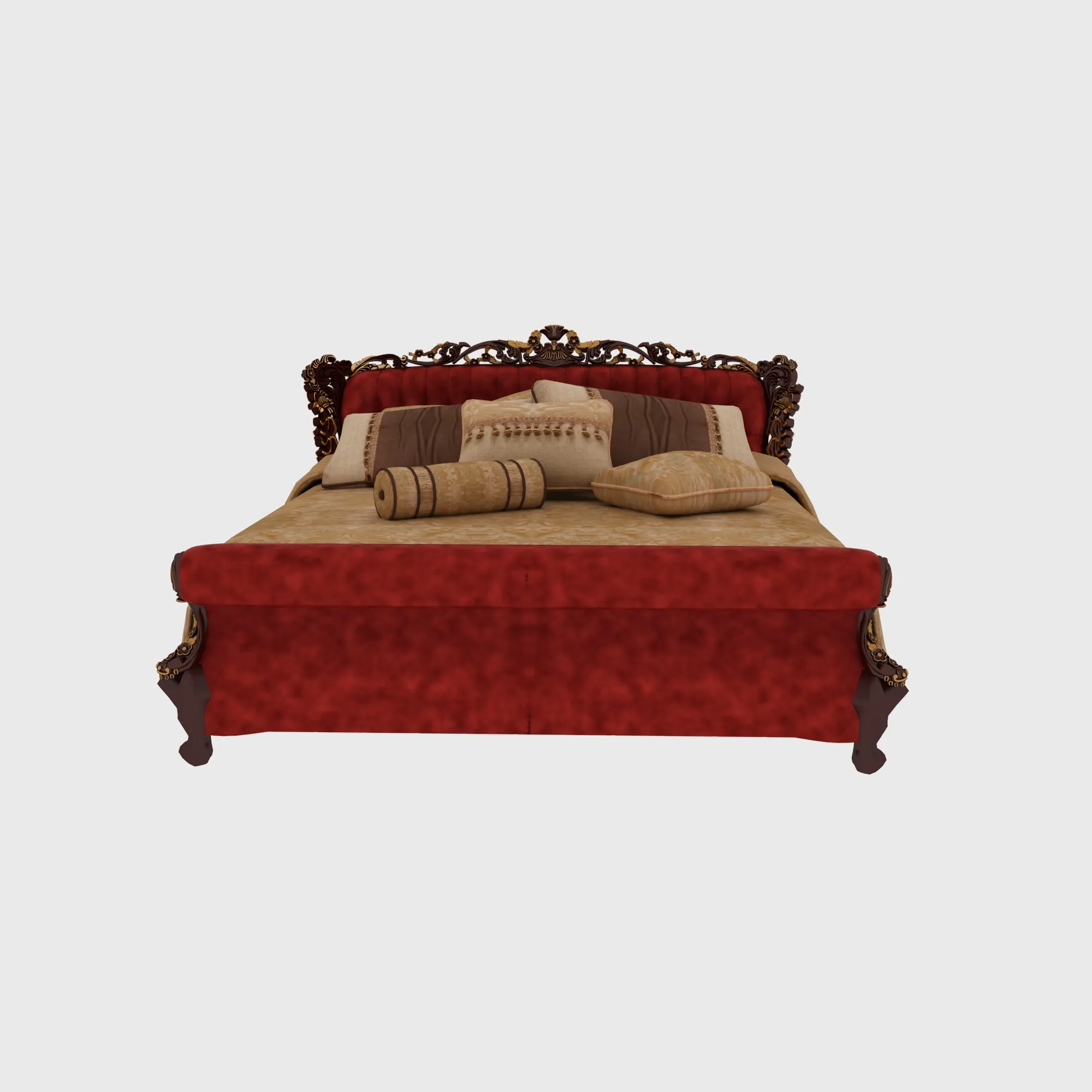 Bed 3D Model .c4d .max .obj .3ds .fbx .stl .blend