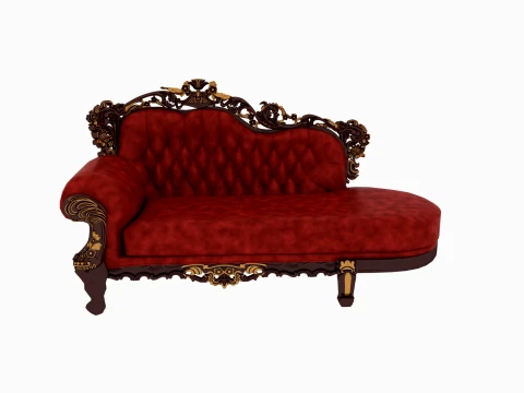 Cama de concubina imperial Modelo 3D