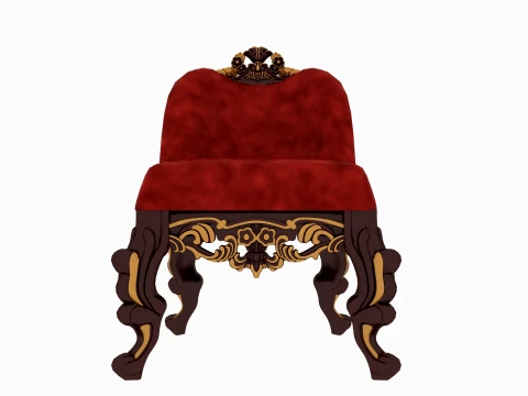 taburete tocador Modelo 3D