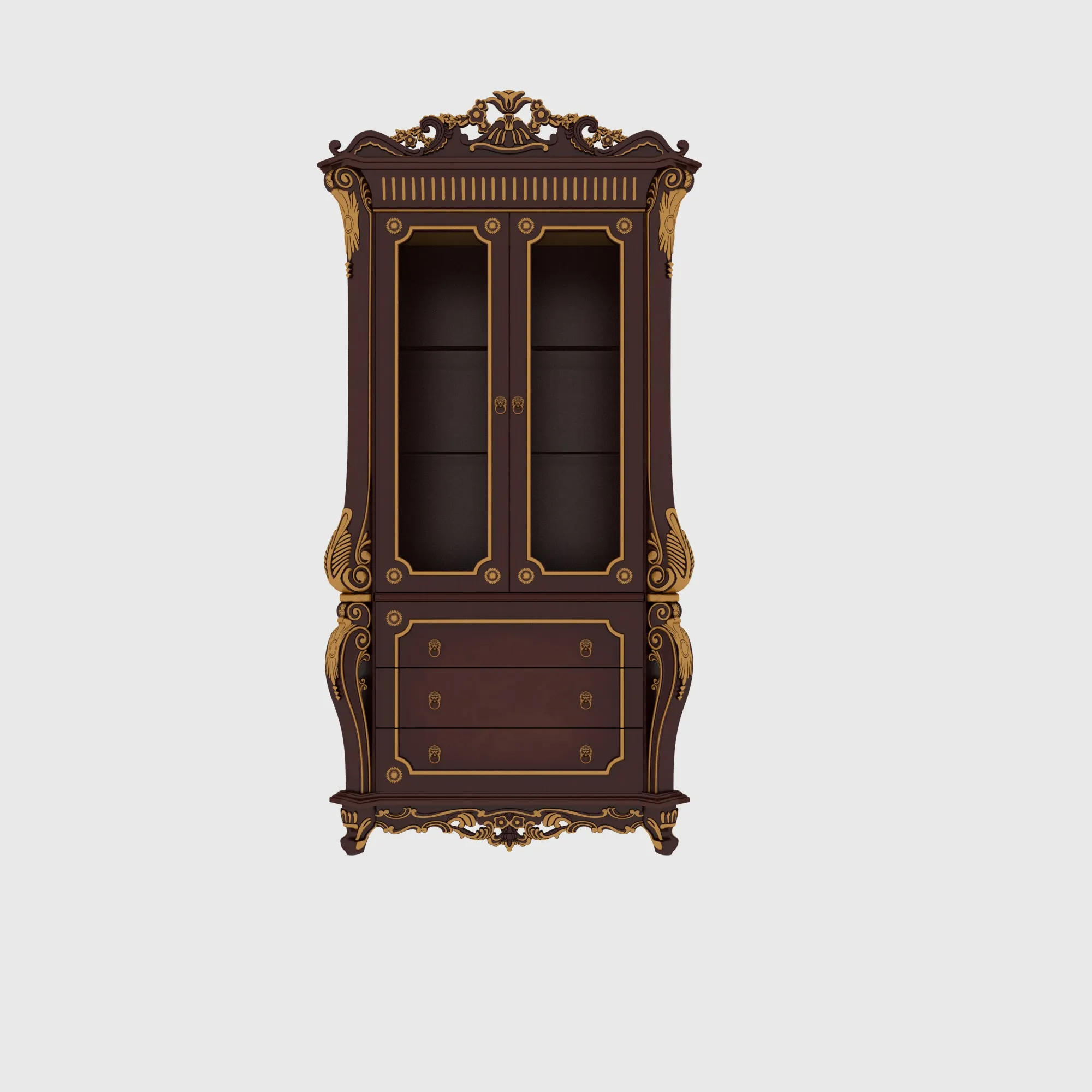 Wine cabinet 3D Model .c4d .max .obj .3ds .fbx .stl .blend 