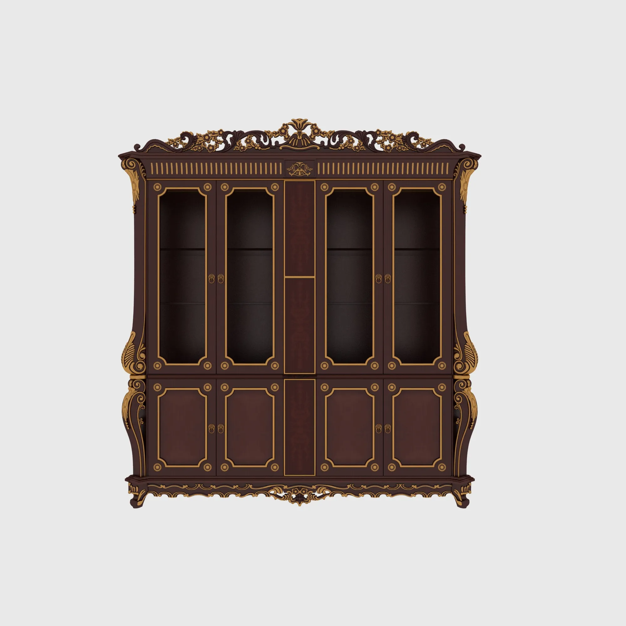 Wine cabinet 3D Model .c4d .max .obj .3ds .fbx .stl .blend