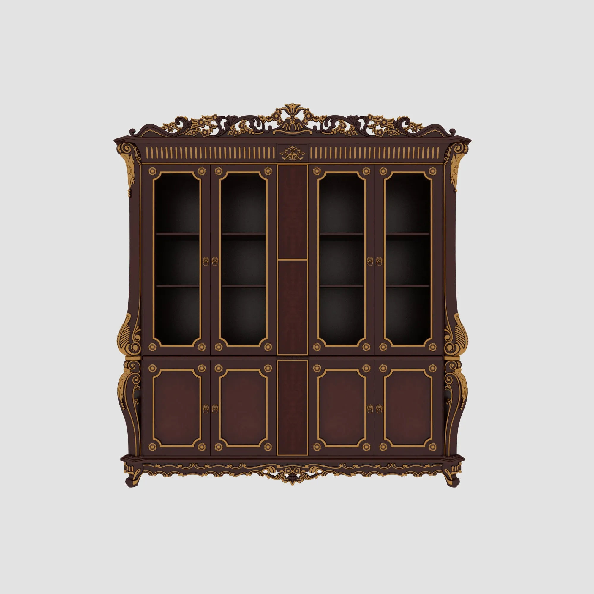 Bookshelf 3D Model .c4d .max .obj .3ds .fbx .stl .blend 