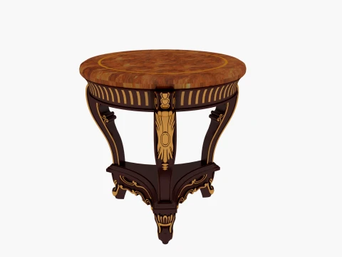 Small round table 3D Model