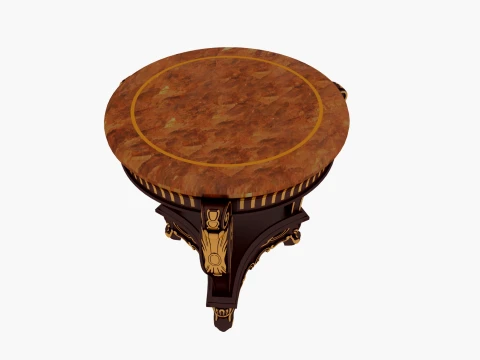 Small round table 3D Model