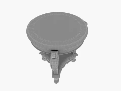 Small round table 3D Model