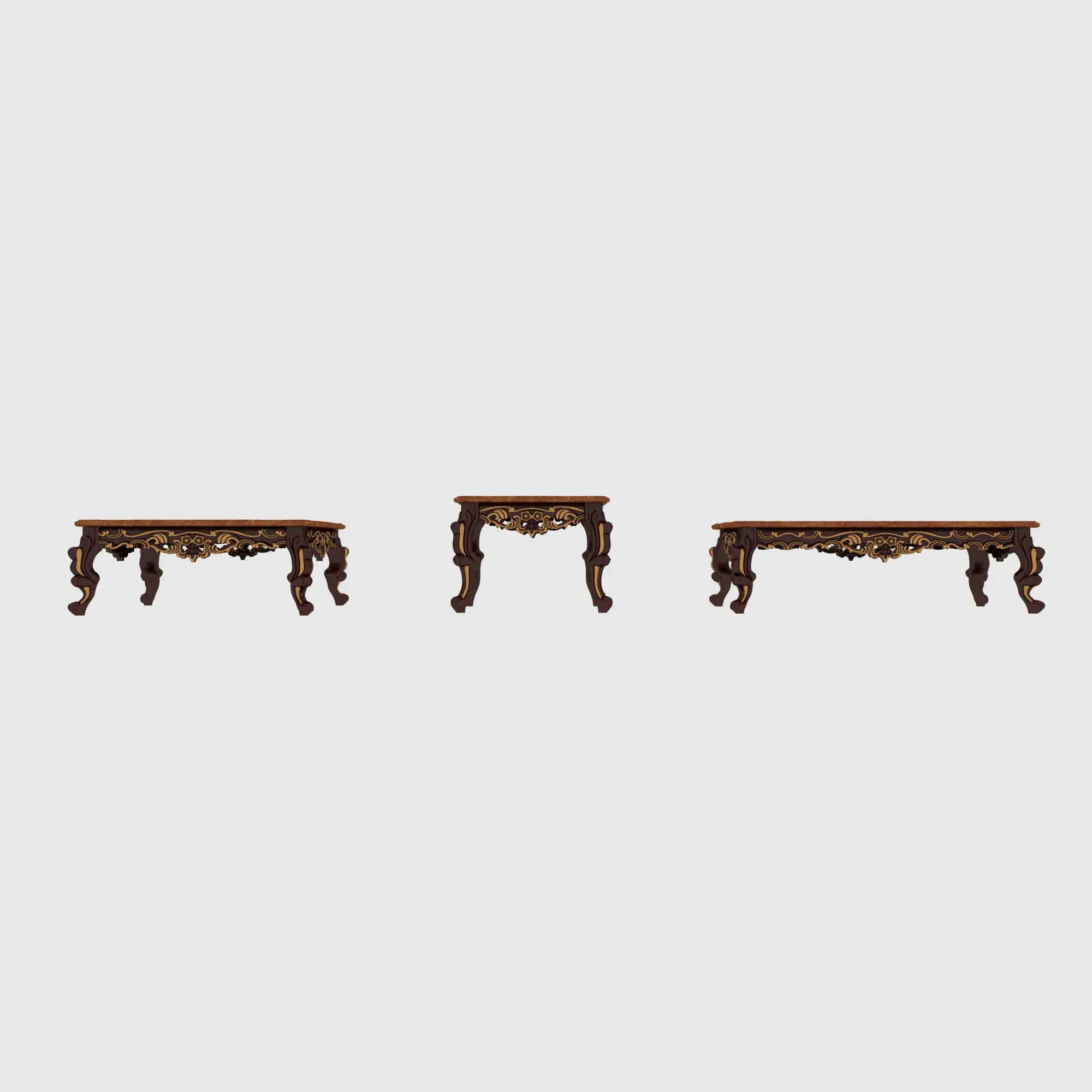 Rectangular table 3D Model .c4d .max .obj .3ds .fbx .stl .blend 