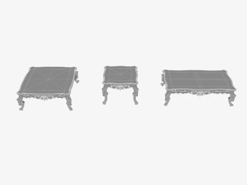 Rectangular table 3D Model