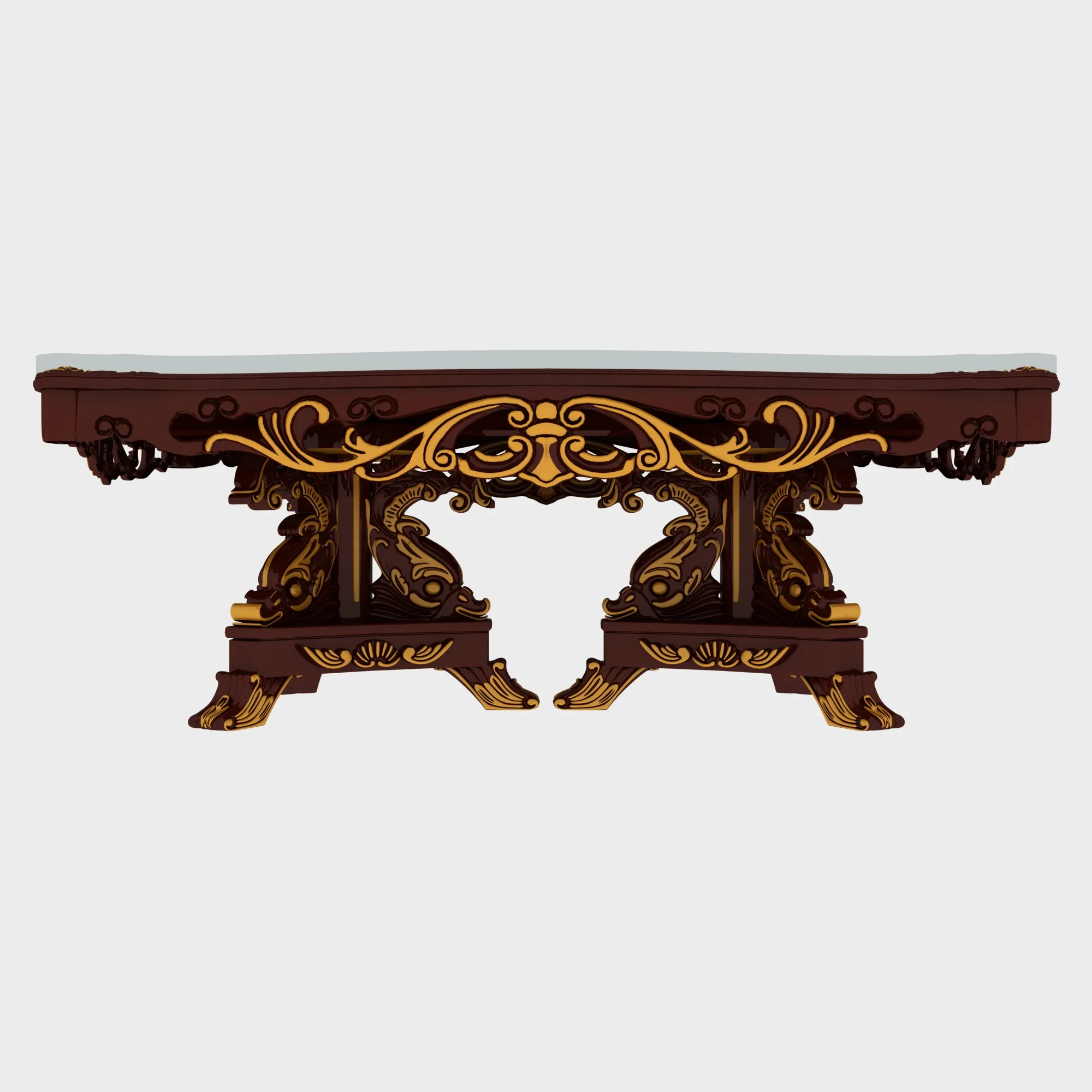 Dining table 3D Model .c4d .max .obj .3ds .fbx .stl .blend 