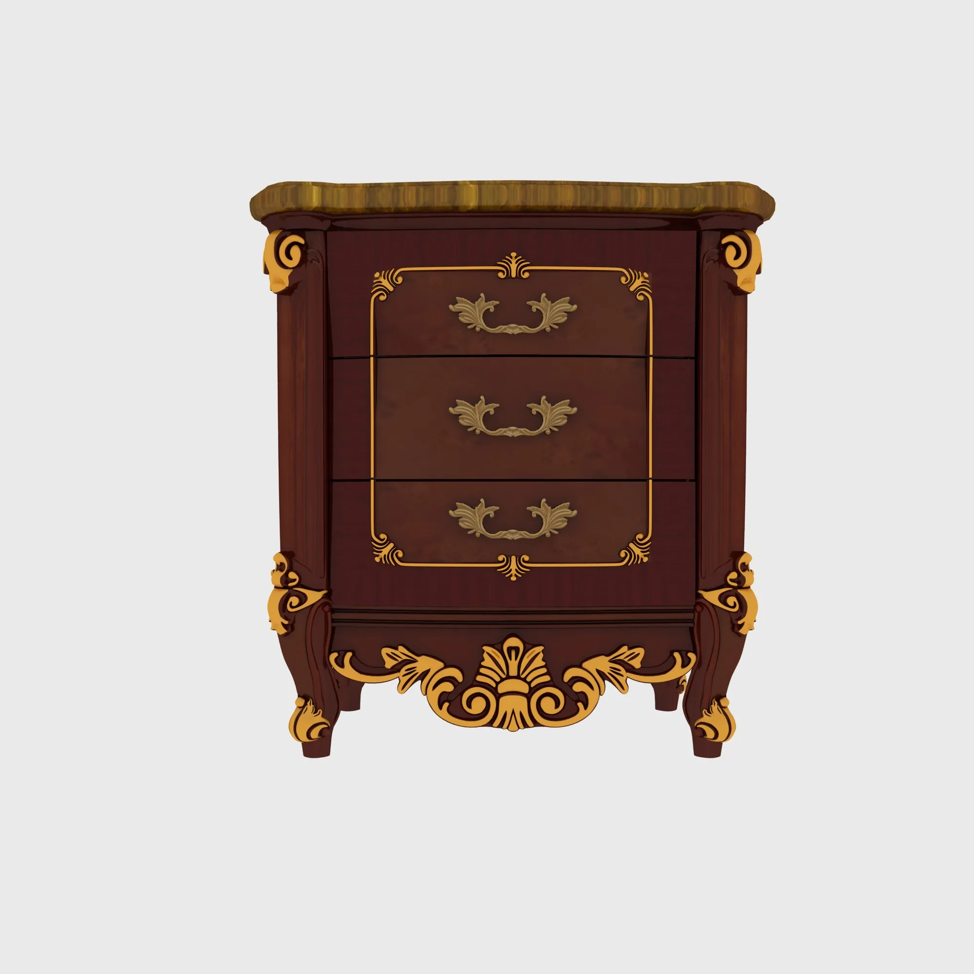 Nightstand 3D Model .c4d .max .obj .3ds .fbx .stl .blend 