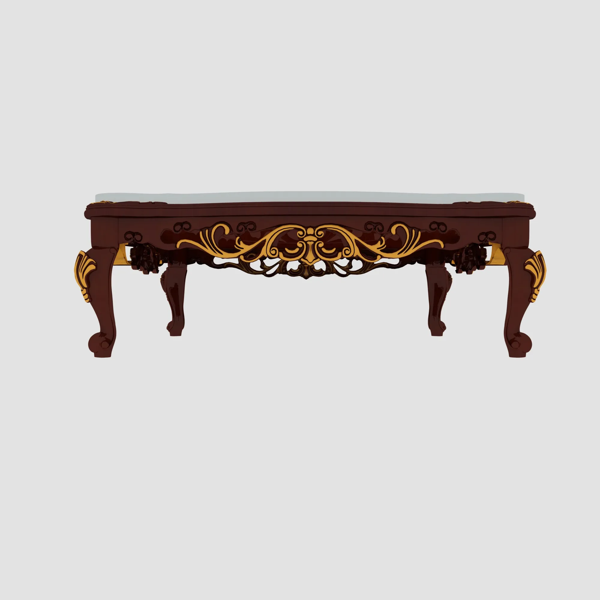 Generous table 3D Model .c4d .max .obj .3ds .fbx .stl .blend