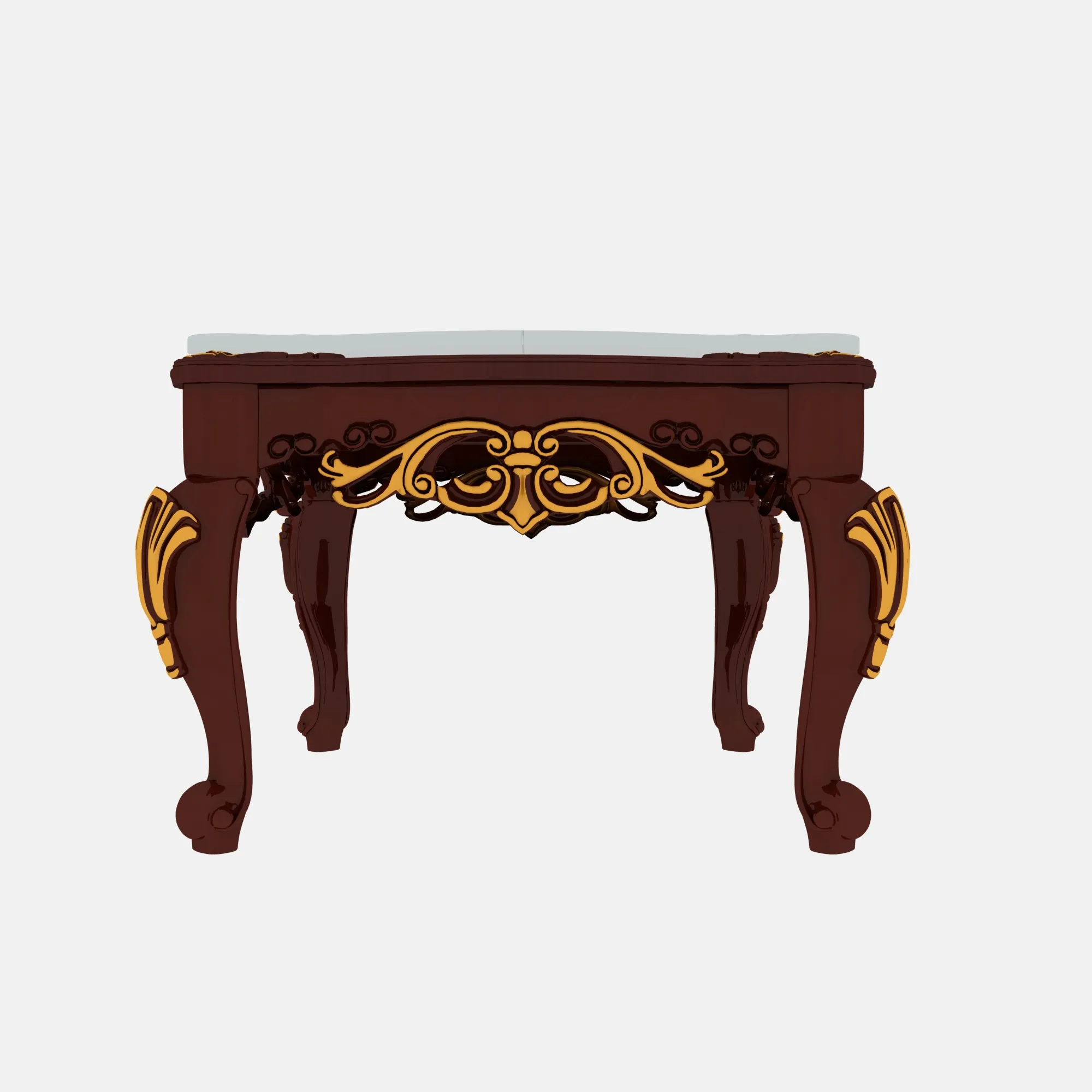 Square table 3D Model .c4d .max .obj .3ds .fbx .stl .blend 