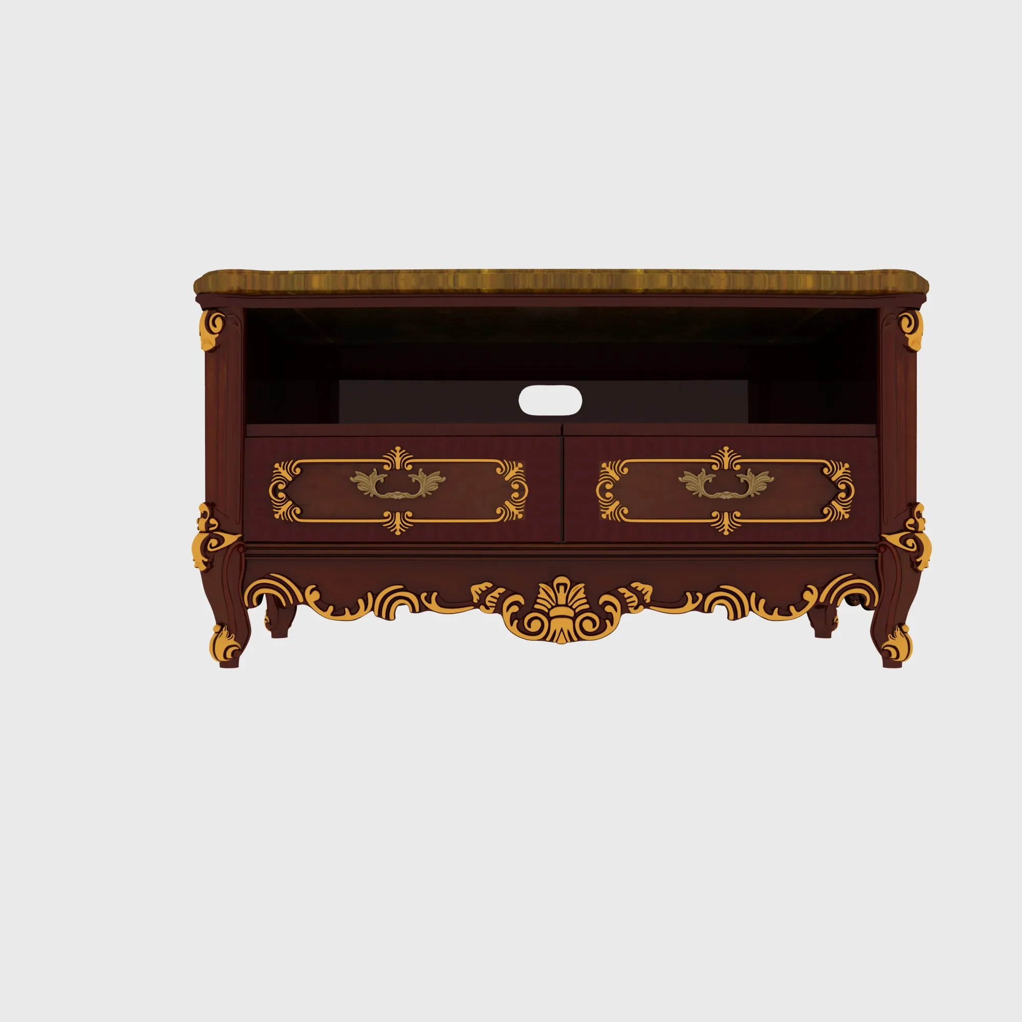TV stand 3D Model .c4d .max .obj .3ds .fbx .stl .blend 