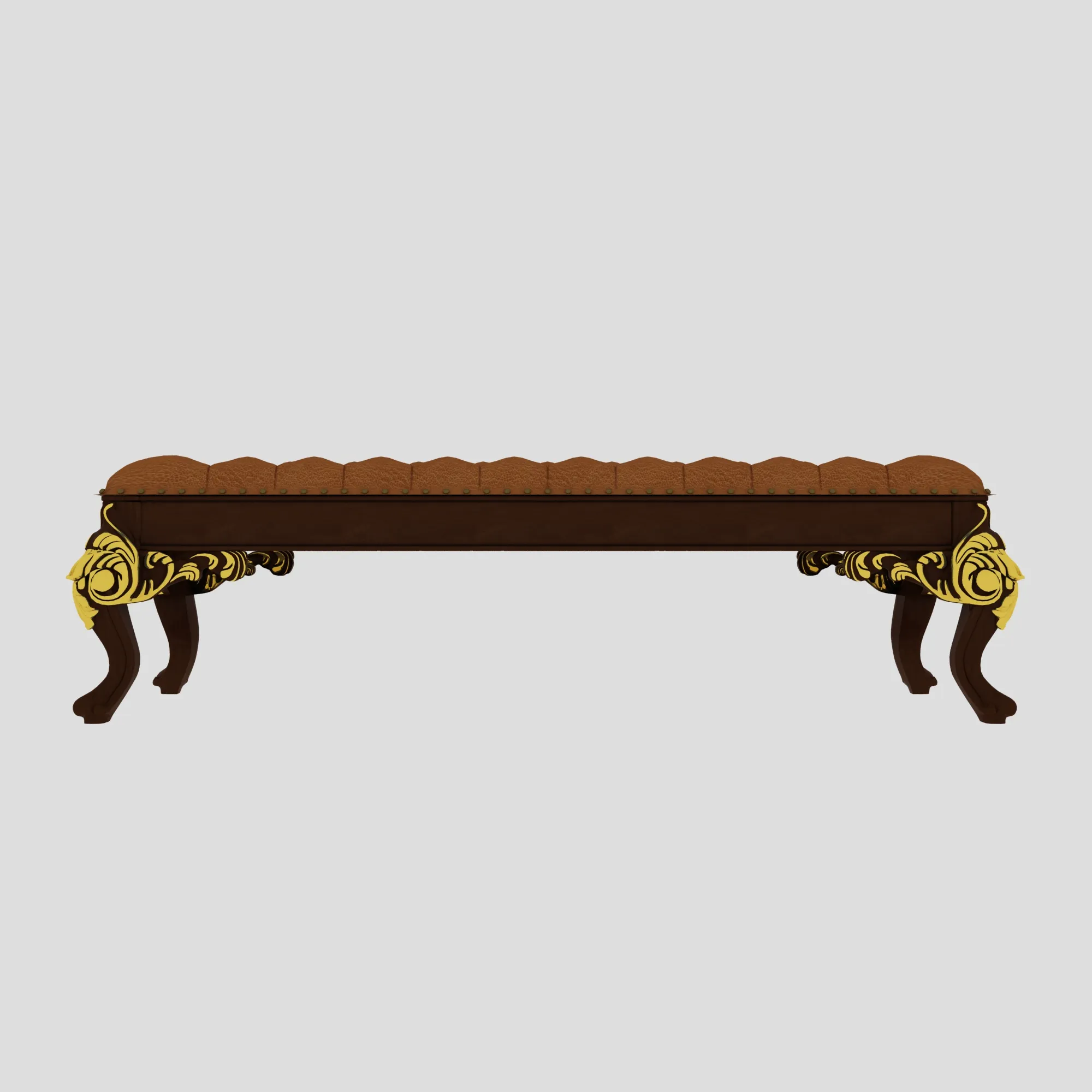 Footstool 3D Model .c4d .max .obj .3ds .fbx .stl .blend 