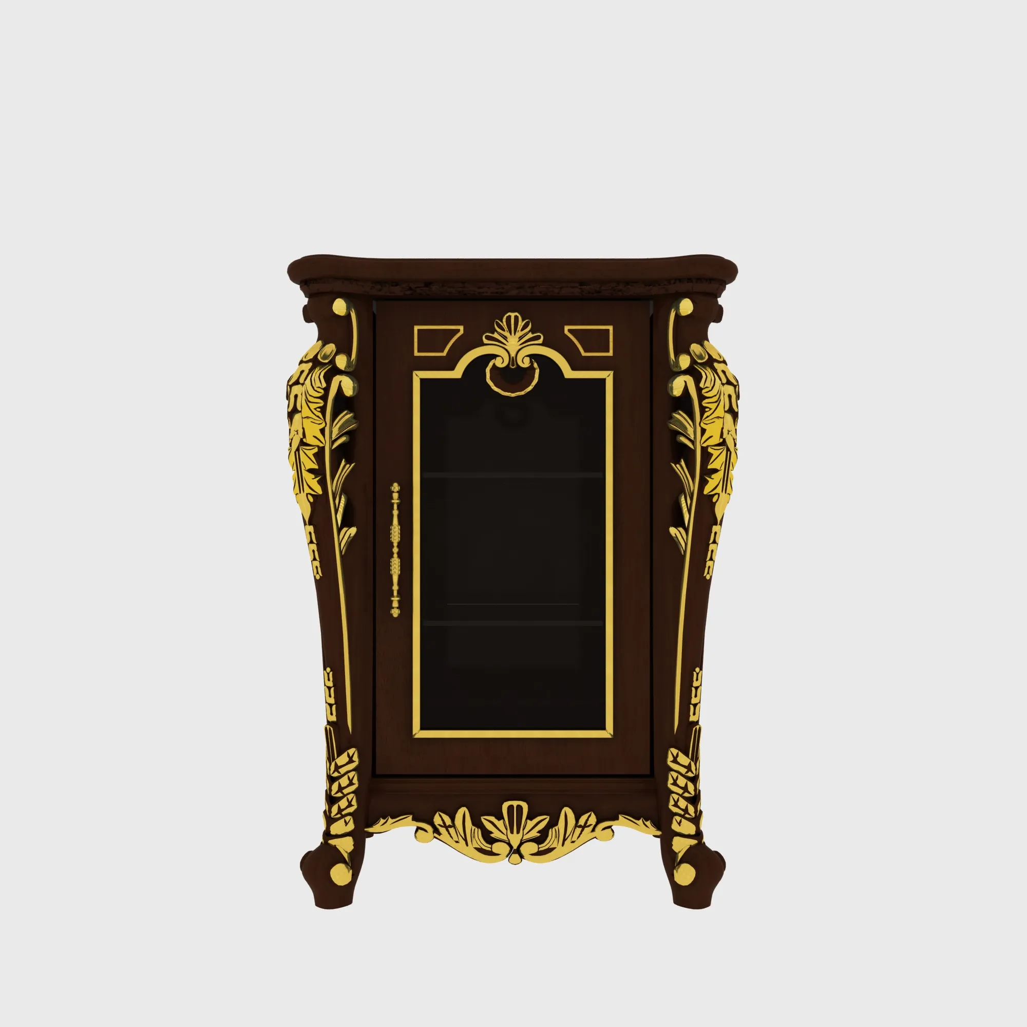 Wine cabinet 3D Model .c4d .max .obj .3ds .fbx .stl .blend 