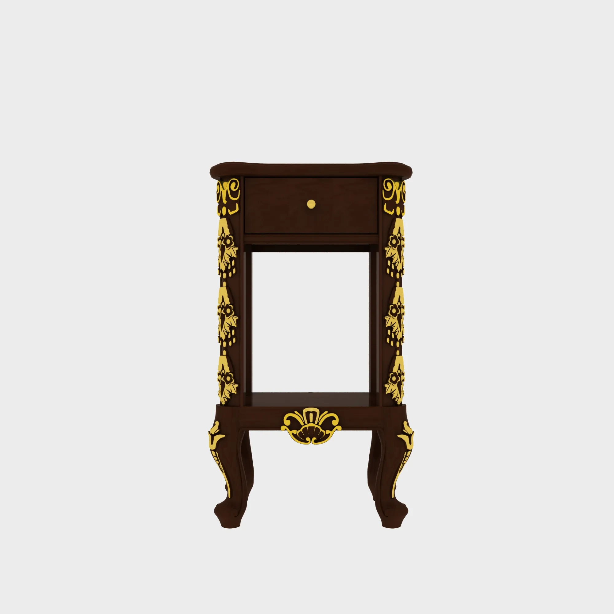 Telephone table 3D Model .c4d .max .obj .3ds .fbx .stl .blend 