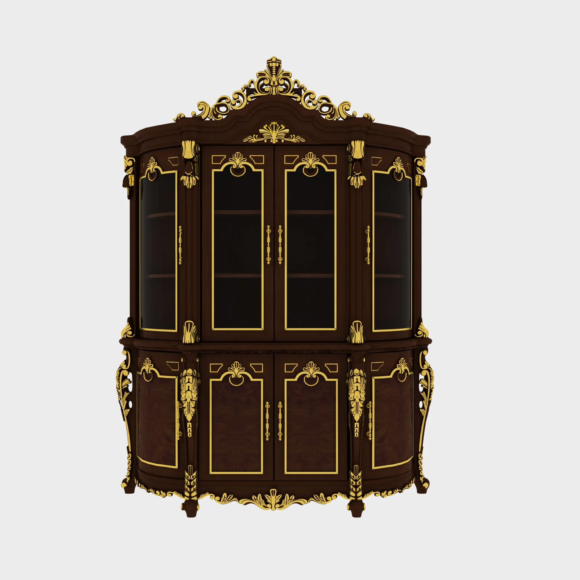 Wine cabinet 3D Model .c4d .max .obj .3ds .fbx .stl .blend 