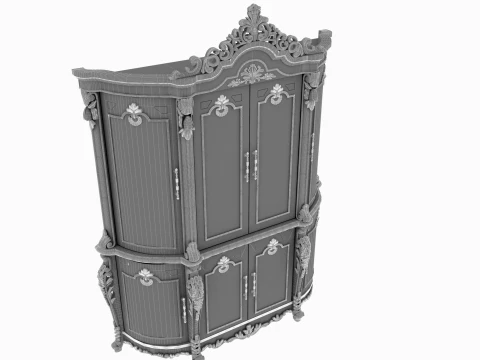 Wine cabinet 3D Model
