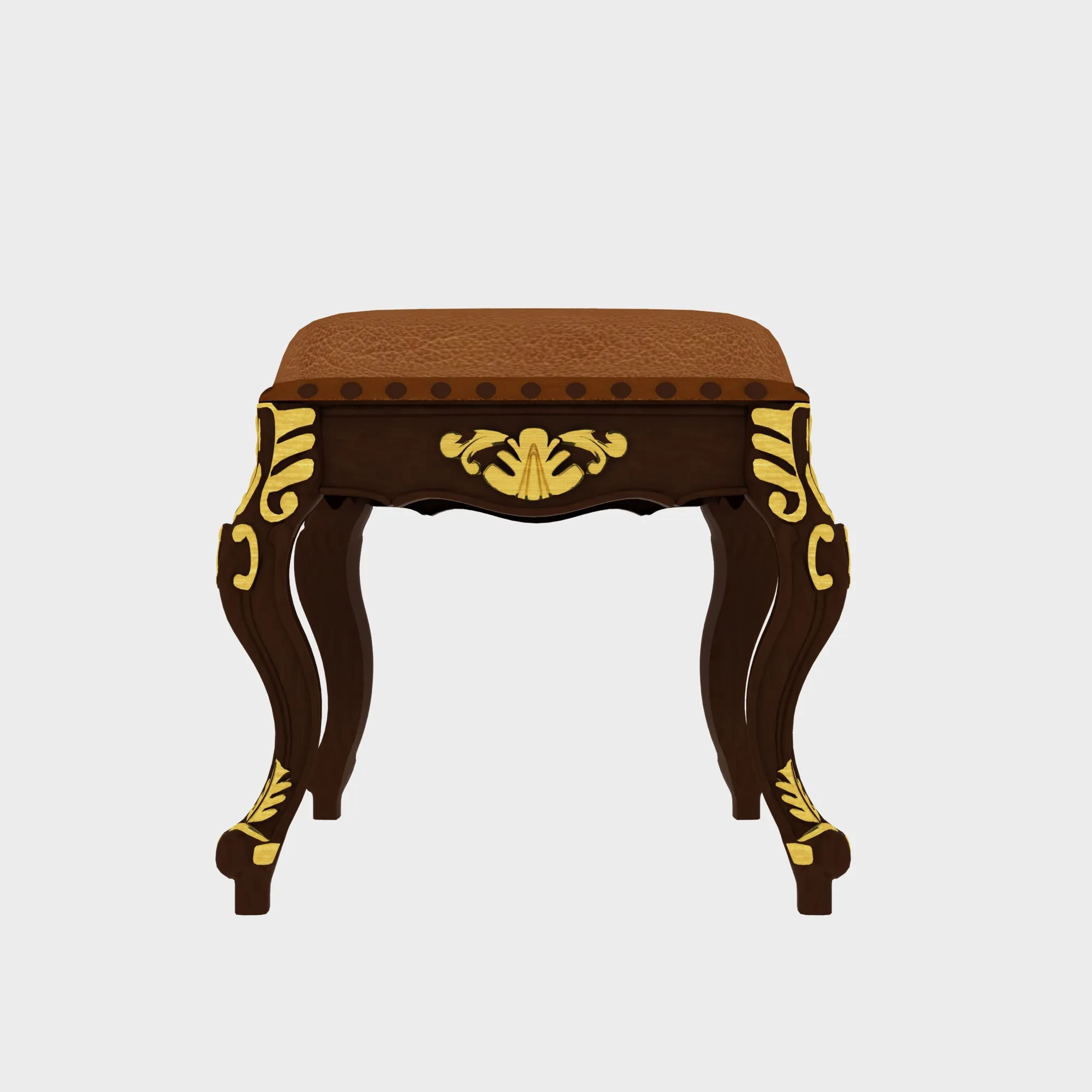Dressing stool 3D Model .c4d .max .obj .3ds .fbx .stl .blend 