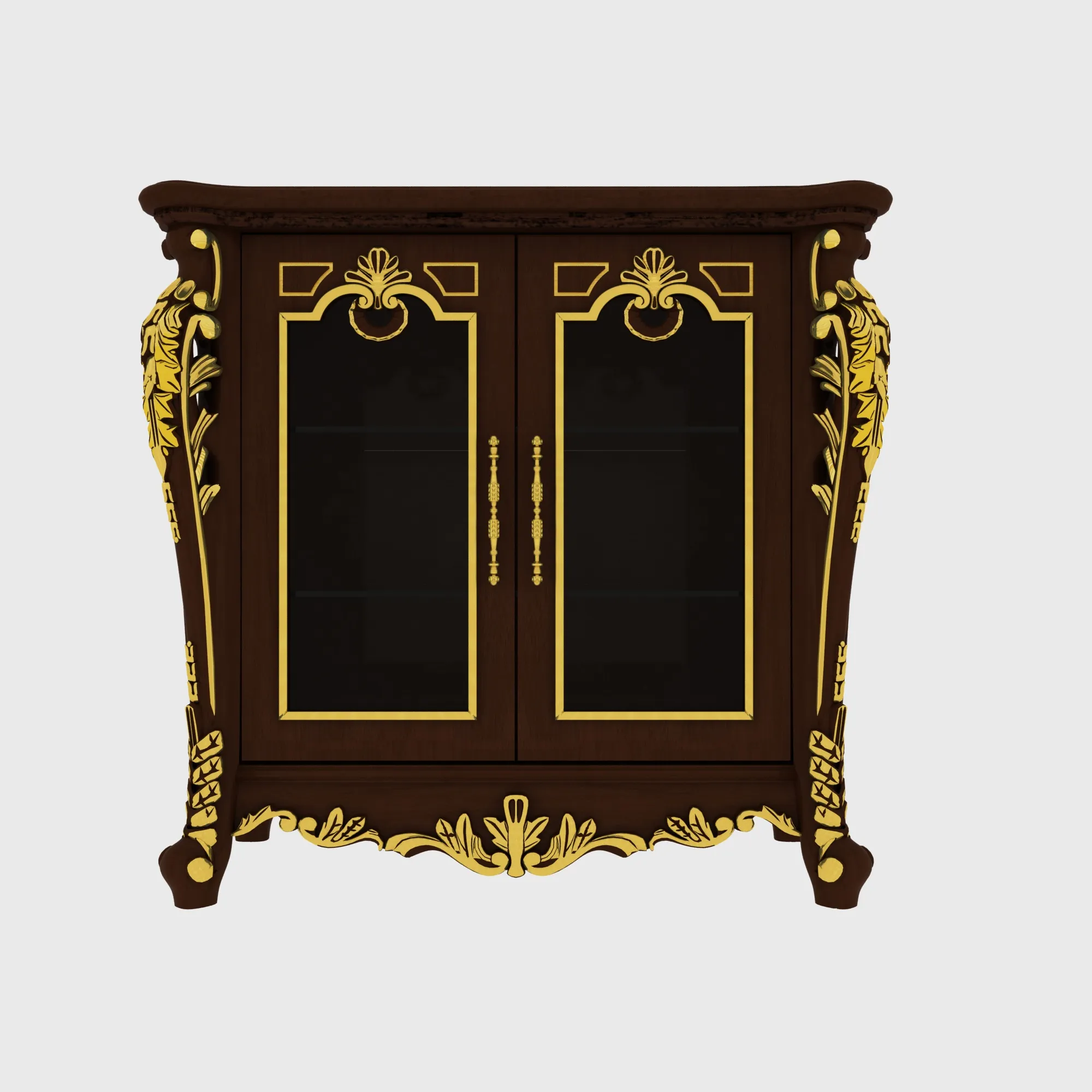 Wine cabinet 3D Model .c4d .max .obj .3ds .fbx .stl .blend 
