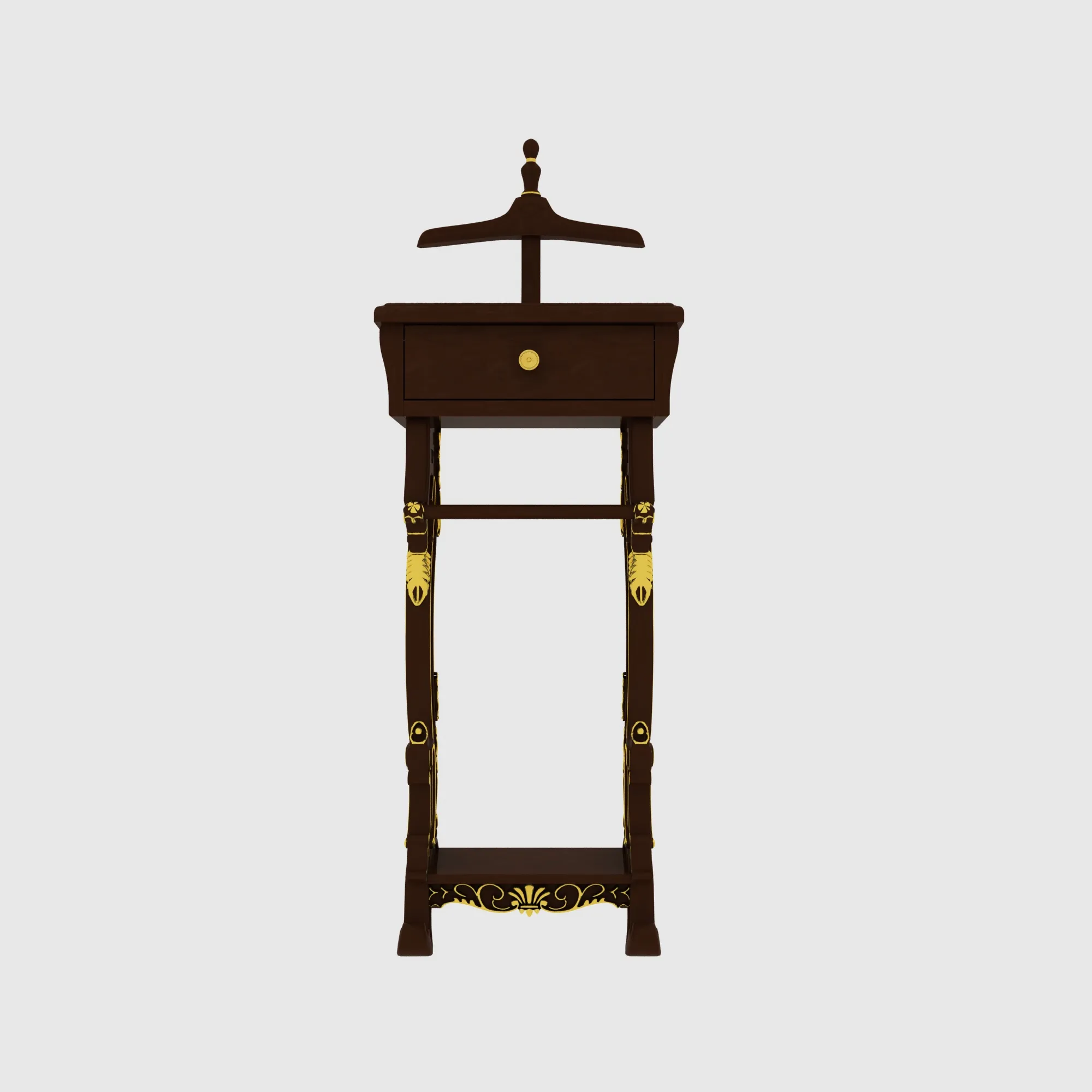 Coat rack 3D Model .c4d .max .obj .3ds .fbx .stl .blend 