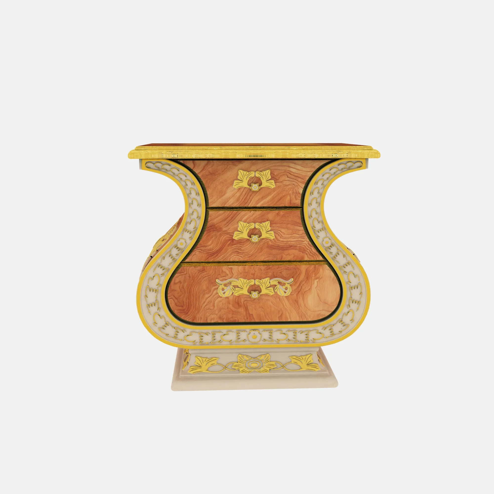 Nightstand 3D Model .c4d .max .obj .3ds .fbx .stl .blend 