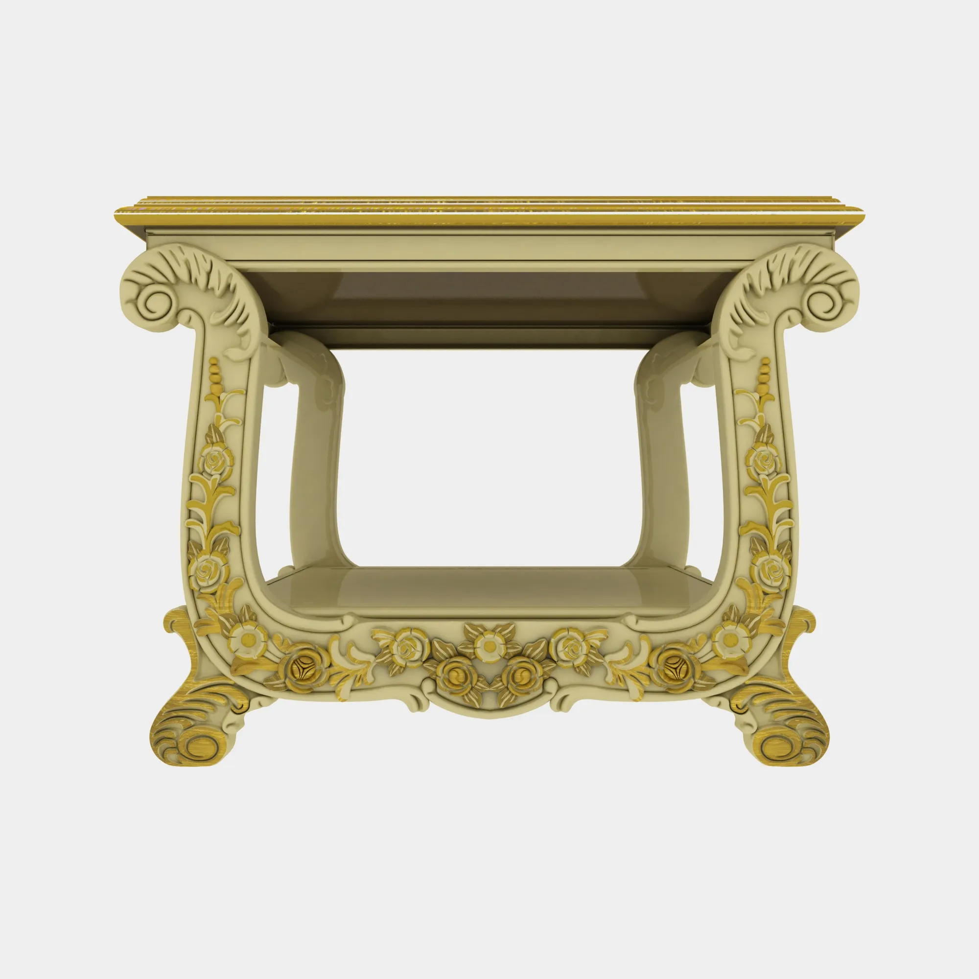 Square table 3D Model .c4d .max .obj .3ds .fbx .stl .blend 
