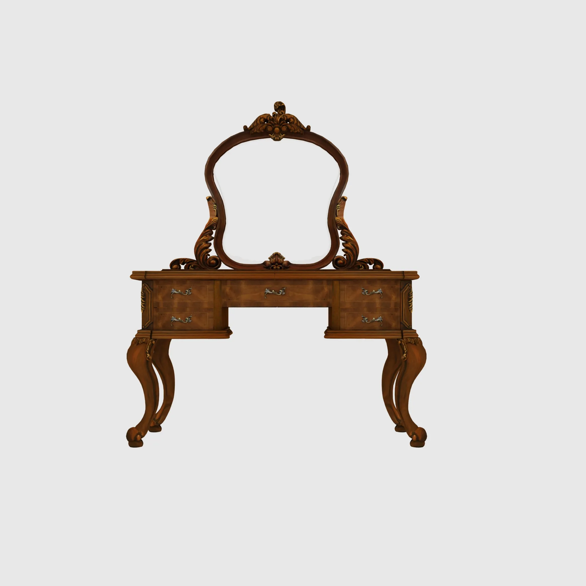 Dressing table 3D Model .c4d .max .obj .3ds .fbx .stl .blend 