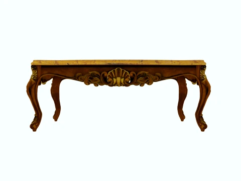Long table Modèle 3D