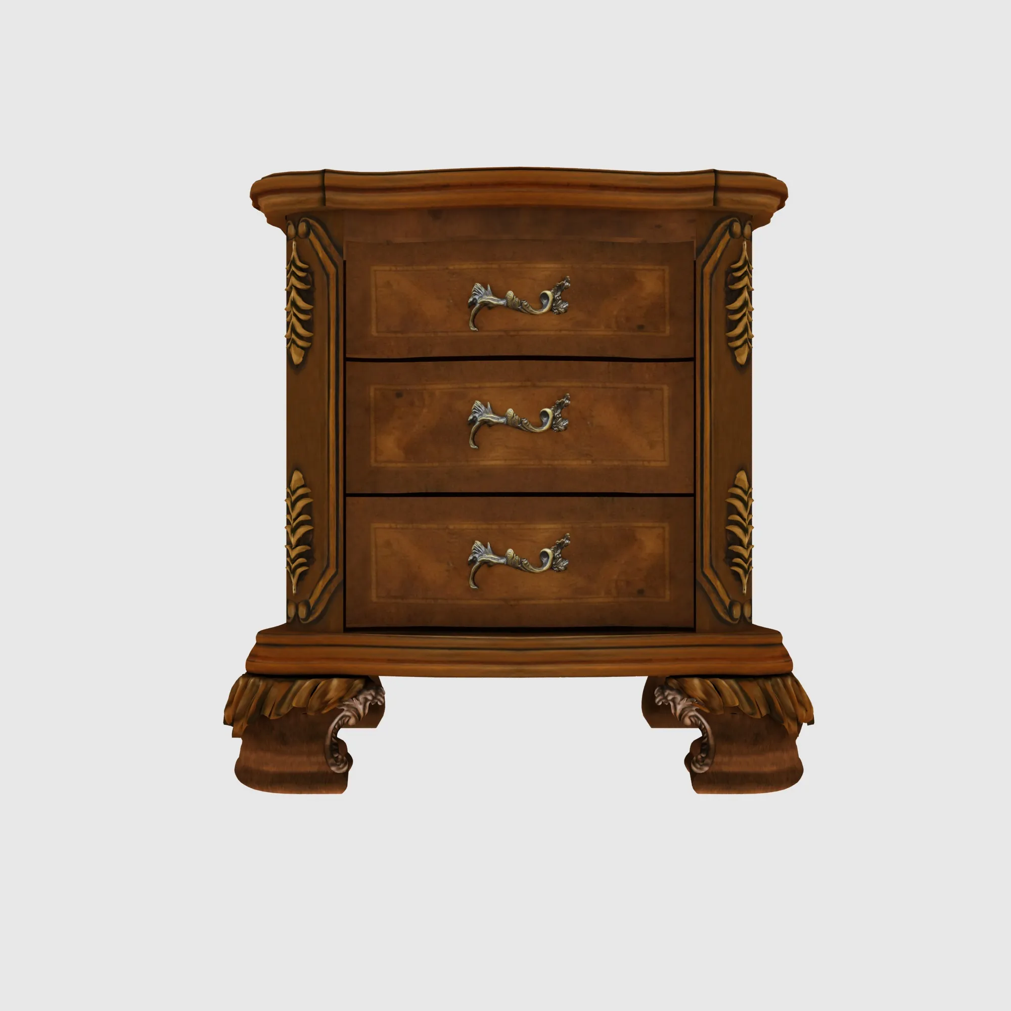 Nightstand 3D Model .c4d .max .obj .3ds .fbx .stl .blend 