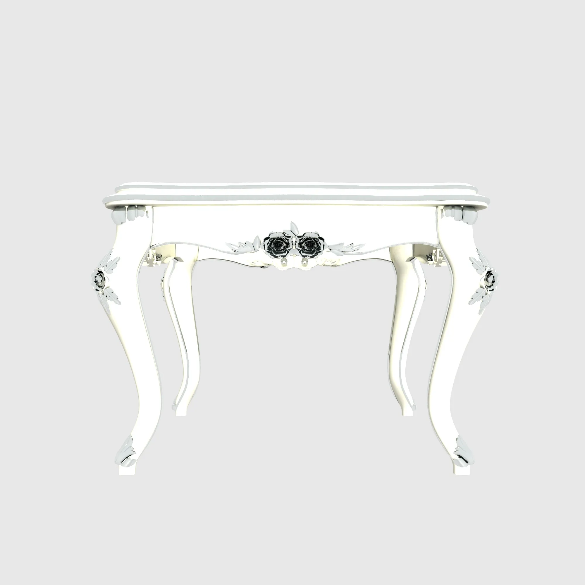 Square table 3D Model .c4d .max .obj .3ds .fbx .stl .blend 