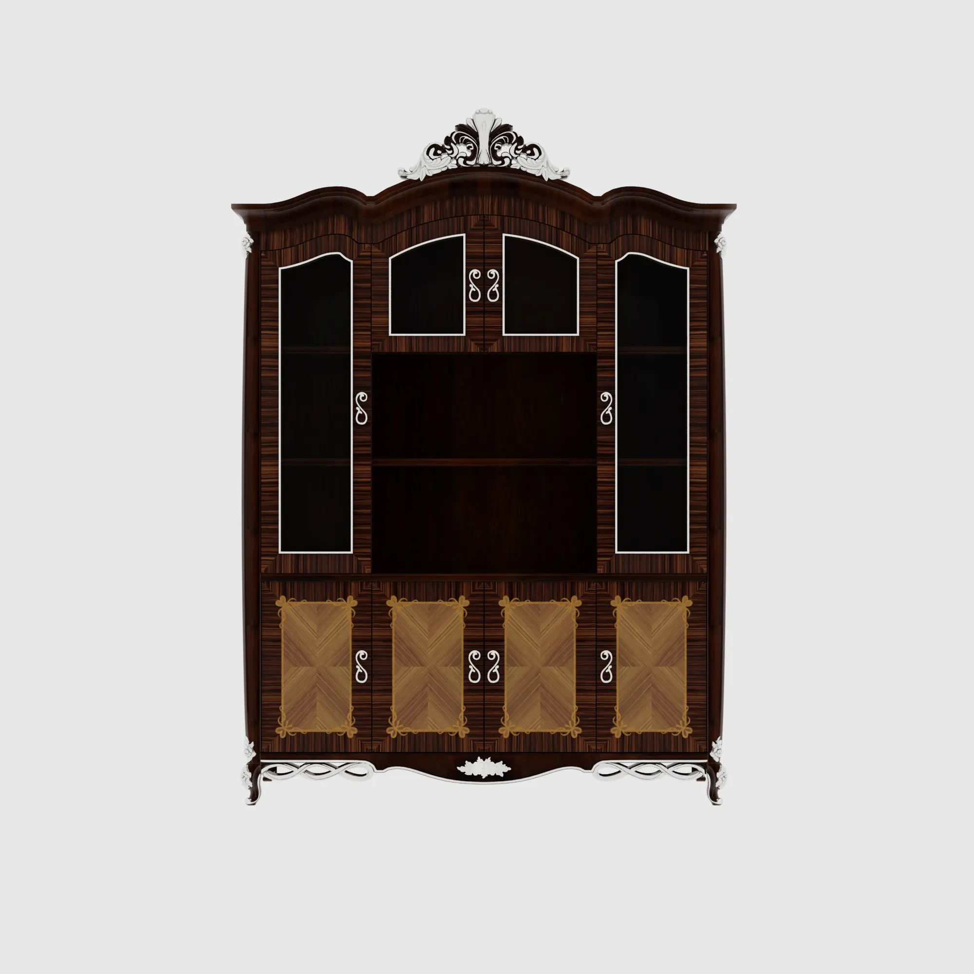 Bookshelf 3D Model .c4d .max .obj .3ds .fbx .stl .blend