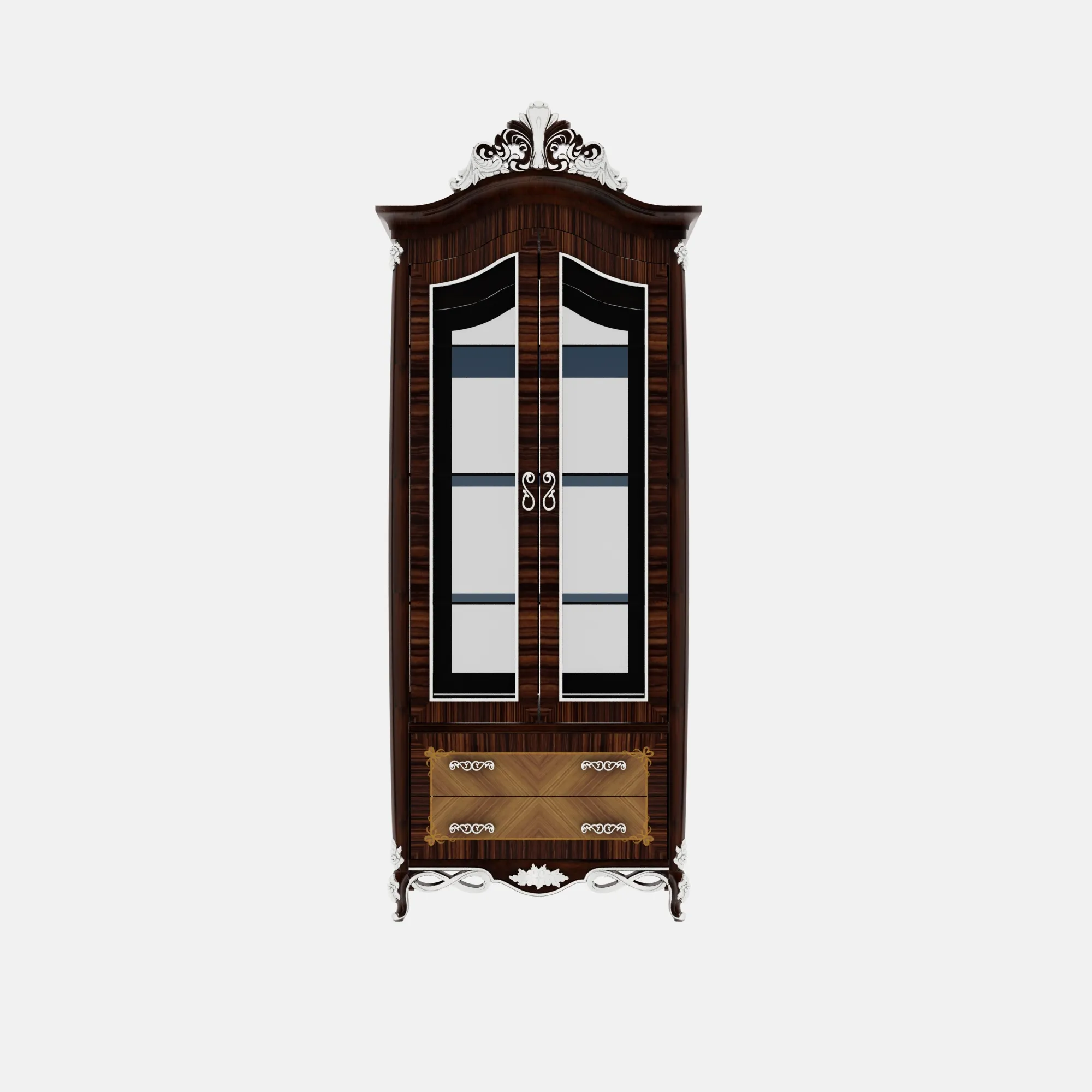 Wine cabinet 3D Model .c4d .max .obj .3ds .fbx .stl .blend 