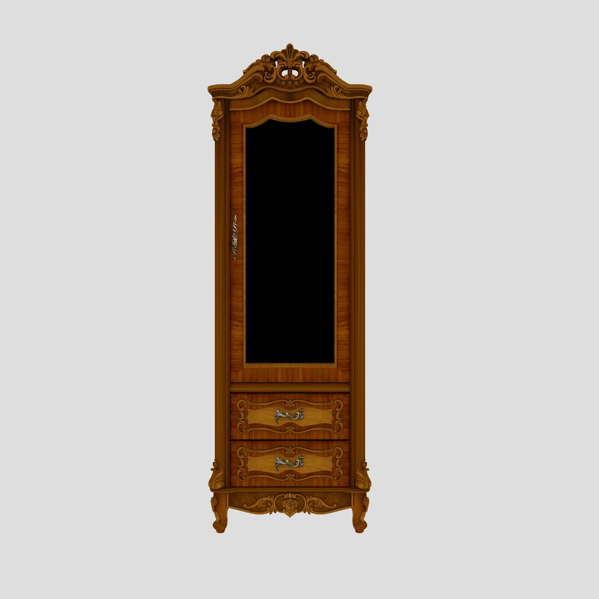 Wine cabinet 3D Model .c4d .max .obj .3ds .fbx .stl .blend 