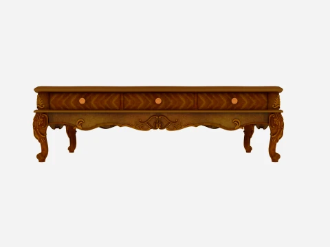 Long table Modelo 3D