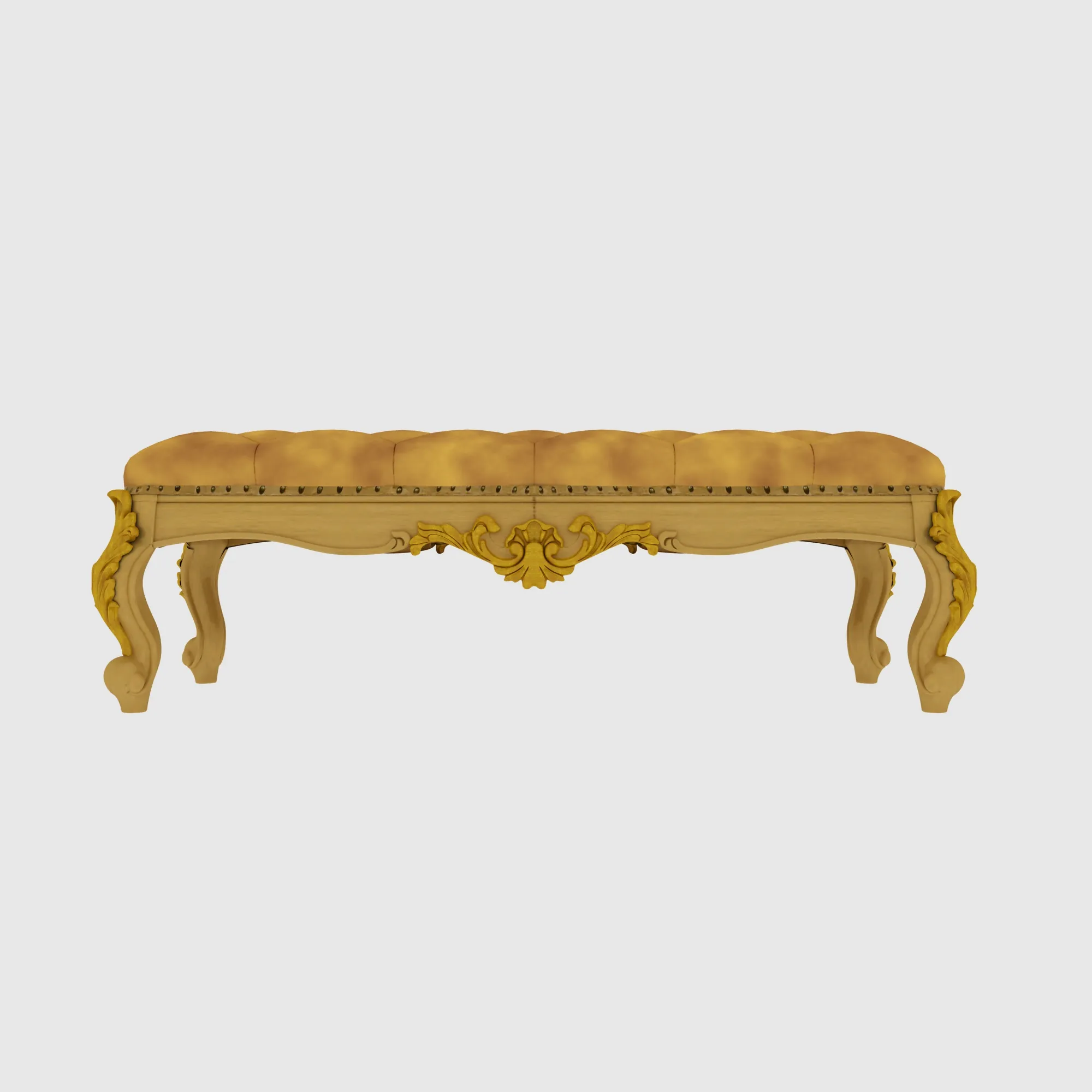 Footstool 3D Model .c4d .max .obj .3ds .fbx .stl .blend 