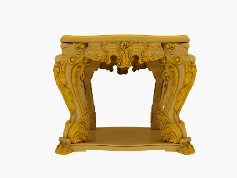 Square table 3D Model