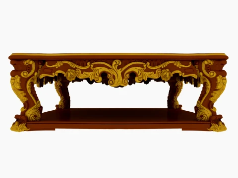 Generous table 3D Modell
